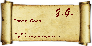Gantz Gara névjegykártya